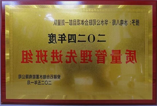 石台抽水蓄能电站C2标测量队荣获业主质量先进表彰.jpg